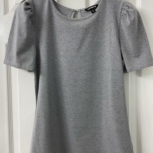Express Top Short Sleeve Shimmery Size S/P